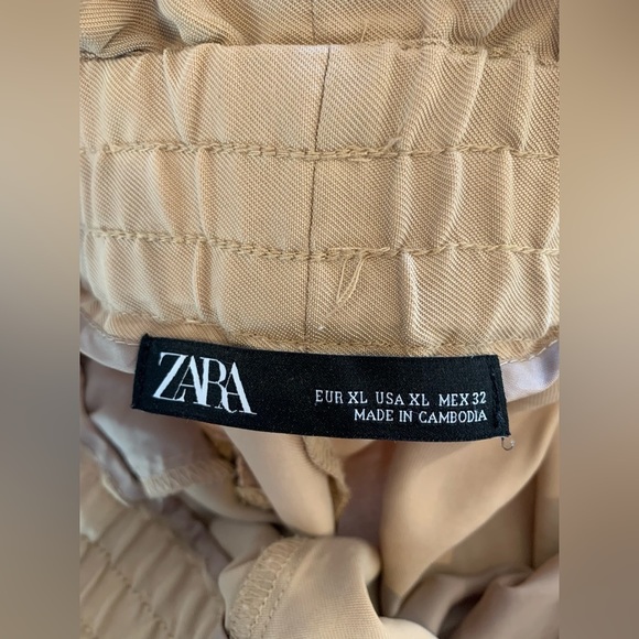 🔥3/15 SALE🔥ZARA High rise Paperbag Pants - Picture 4 of 12